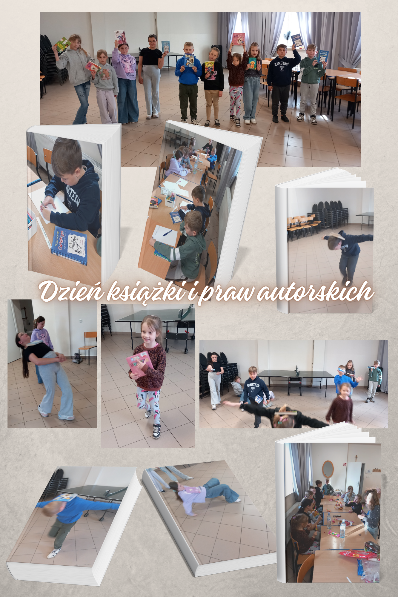 Dzień książki i praw autorskich w bibliotece w Uzdowie