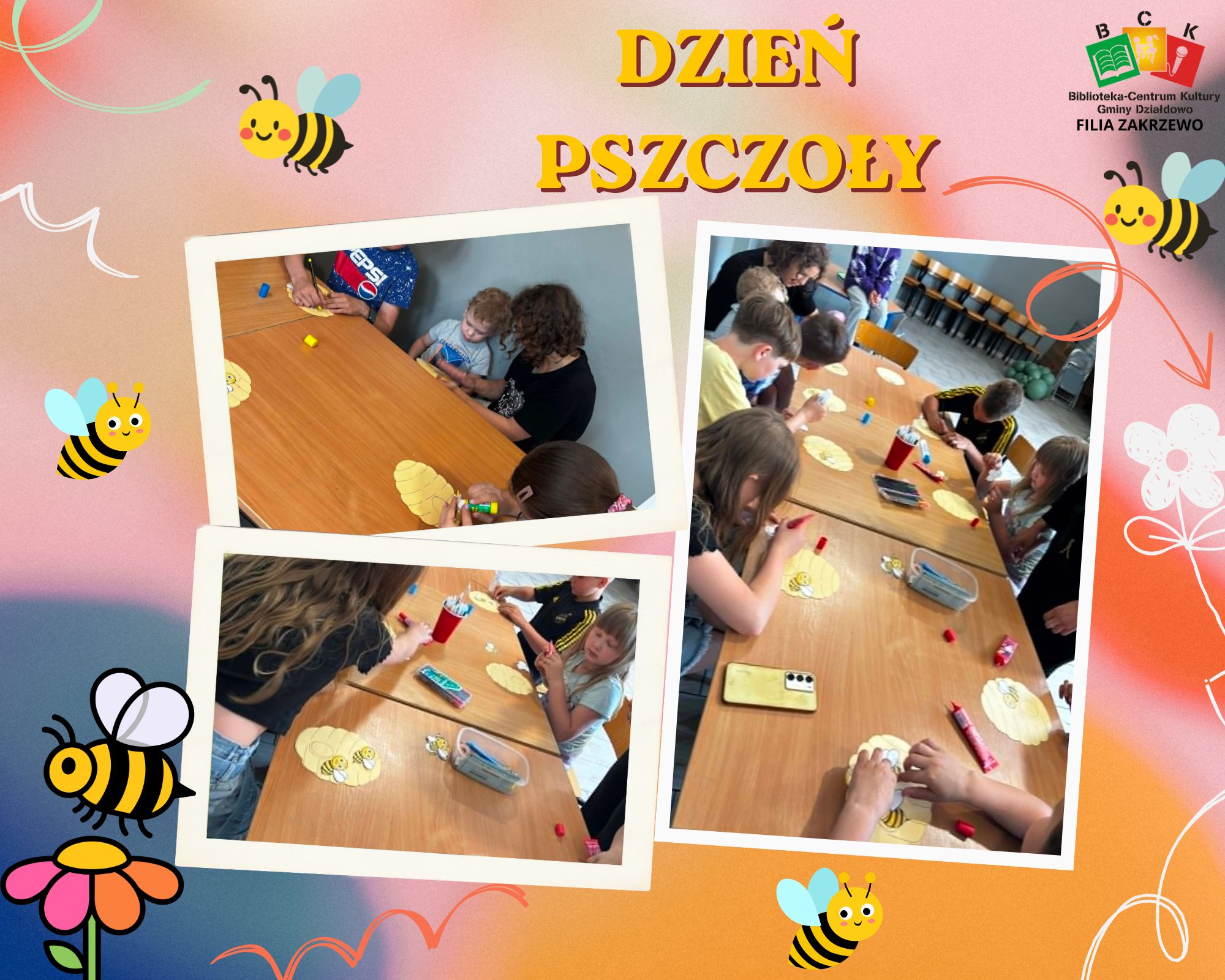 Zajęcia plastyczne Świetlica w Zakrzewie – Dzień pszczoły